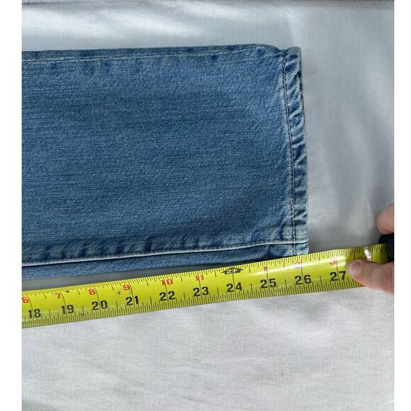 AG Women's sz 26R Ex- Boyfriend Slim Slouchy Slim Distressed Jeans Cotton Ankle - Picture 7 of 13